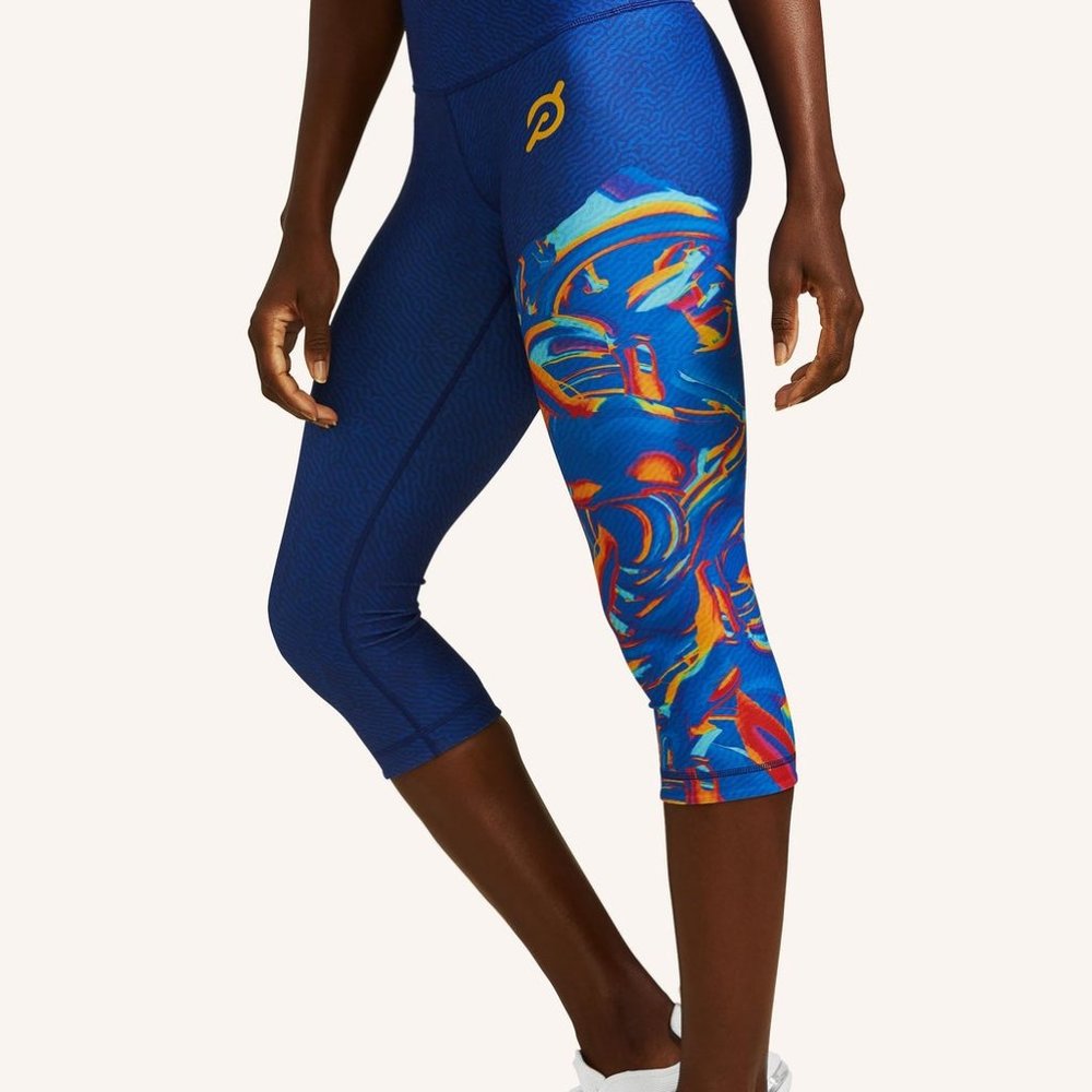 💙 PELOTON x Temi Cooker x WITH | BHM Edition High Waist Capri Leggings